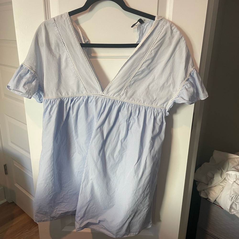 ZARA pinstriped romper